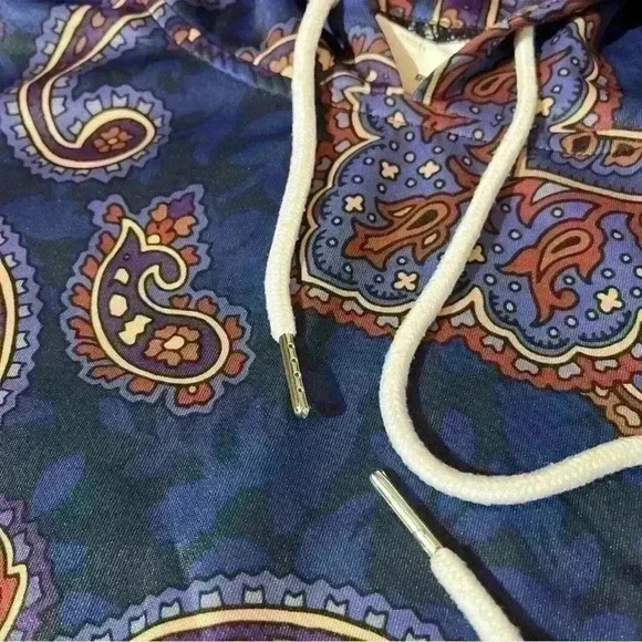 Persona Custom Clothiers-Paisley Print Hoodie- size XS- EUC- Retail Over $100! - Picture 4 of 10